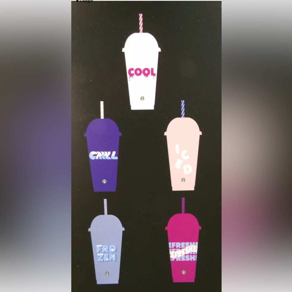 NWT Starbucks Reusable Cold Cups (Set of 5) - Picture 3 of 8